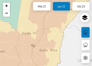 El SMN elevó a naranja la alerta por tormentas en sectores de la provincia