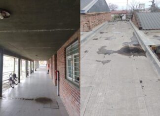 Avanzan las obras de reparación en la Escuela Secundaria N.º 20 de Concepción del Uruguay